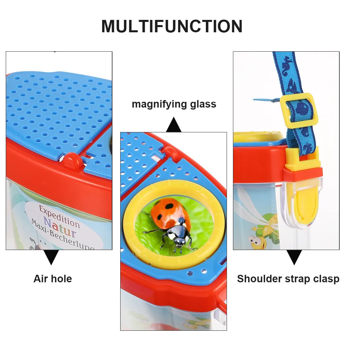 Insect Collector Outdoor Tools Capture Box Observation Set for Kids Toddlers ABS PMMA Material Study Fun Toy