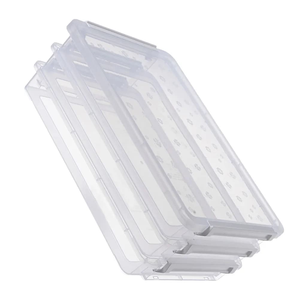 Scatola Portadocumenti Multistrato in PP Trasparente, Organizzatore Portatile per Documenti, Cartella per Archiviazione da Scrivania per Ufficio e Studio