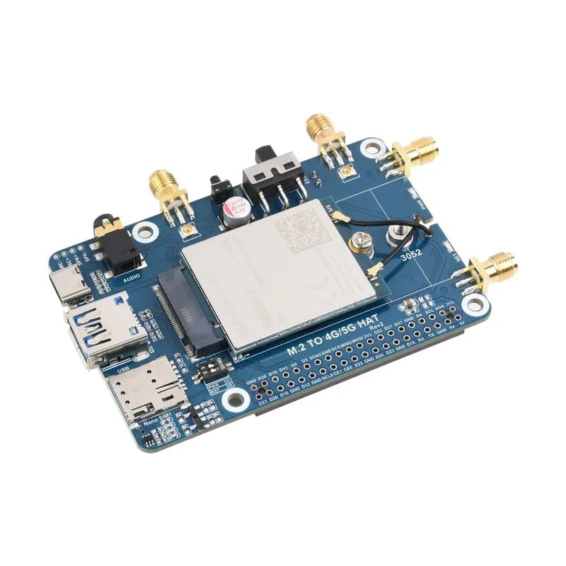 Cappello di comunicazione Raspberry Pi LTE Cat 6, multibanda globale LTE-A, posizionamento GNSS, viene fornito con il modulo EM060K-GL