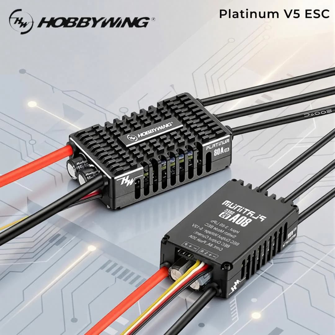 Hobbywing Platinum V5 80A 120A 150A V5.1 18A V5 F3P ESC per Elicottero RC e Aereo ad Ala Fissa
