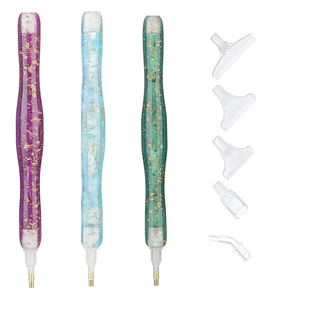 Embroidery Diamond Painting Pen Kit Art Pens Cross Stitch Accessories Glitter Diamond Painting Pen Roller DIY Craft