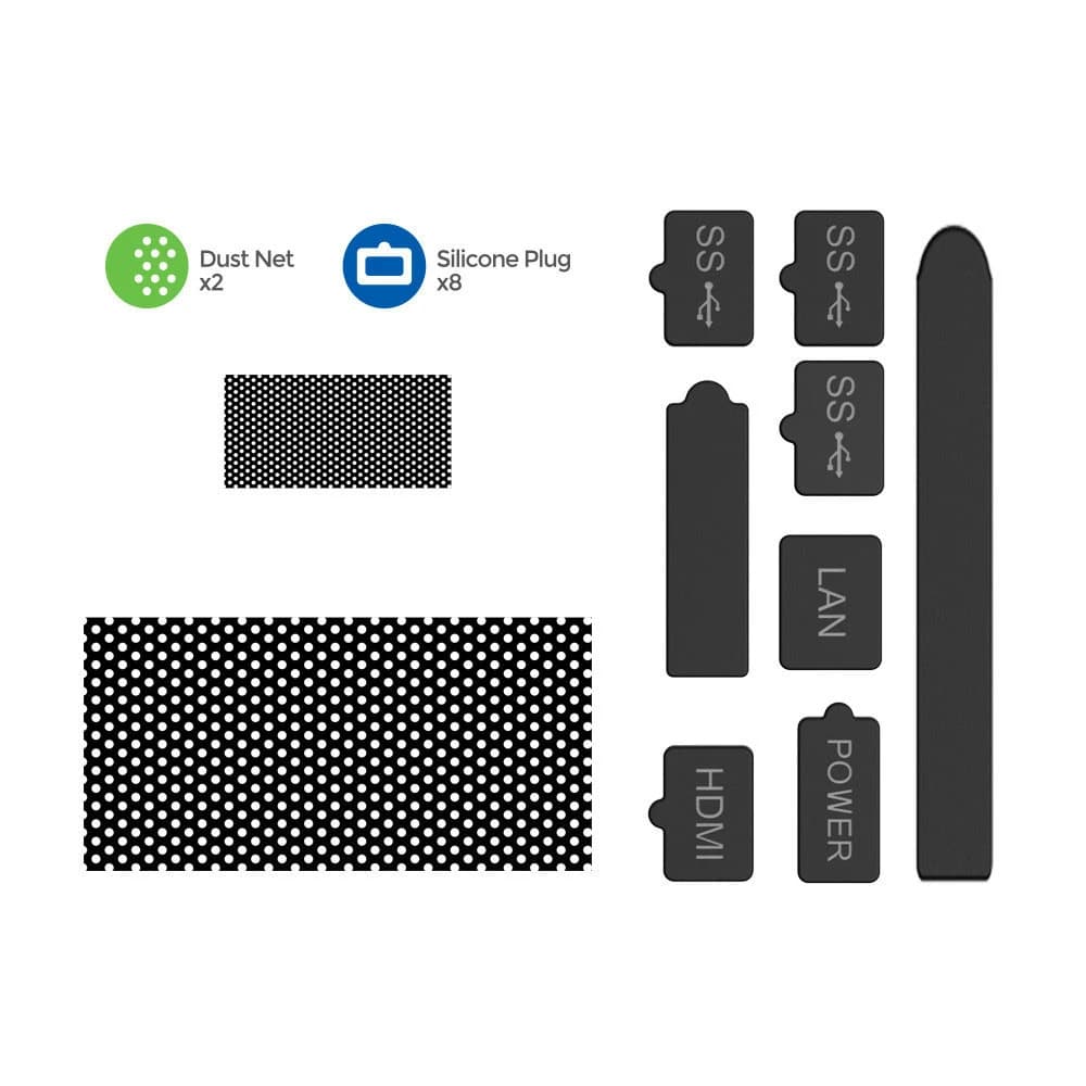 Copertura del kit tappo jack con filtro a rete antipolvere per console di gioco Xbox Series X Accessori in plastica Protezione del pacchetto di tappi in silicone