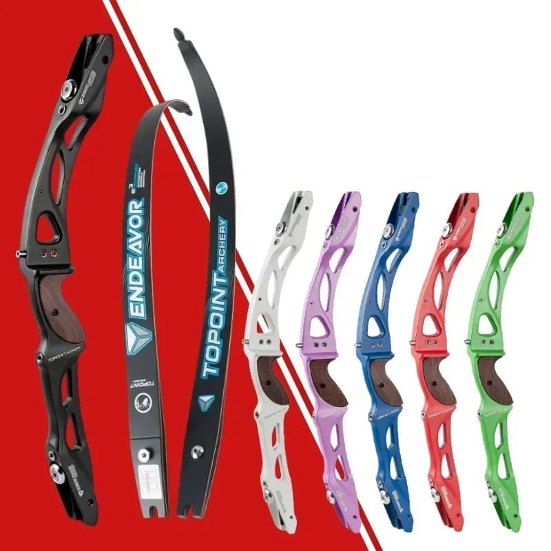 Tiro con l'arco Topoint 66/68/70 pollici ILF Arco ricurvo 18-44 libbre Mano destra/sinistra Arco in lega di magnesio-alluminio Riser Caccia Tiro