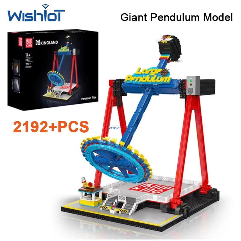Mould King 17039 Set di Costruzioni Tecnico Parco Divertimenti con Modello Gigante a Pendolo, 2192 Pezzi, Controllabile tramite App, Giocattolo Fai-da-te da Assemblare, Regalo