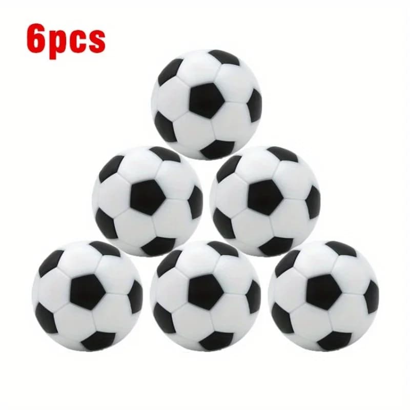 6 palline ufficiali da calcio da tavolo da 32 mm - ABS resistente e design accattivante, perfette per uso interno/esterno, regalo di Natale, ideali per T