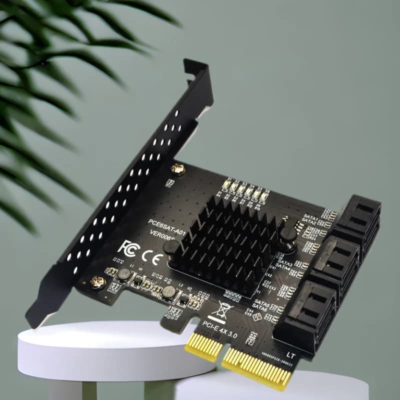SATA 3 Controller SATA PCI-E/PCIE SATA a 6 porte Scheda di espansione PCI Express 6Gbps ASMedia ASM1166 Chip SATA Multiplicatore SATA3 per HDD SSD
