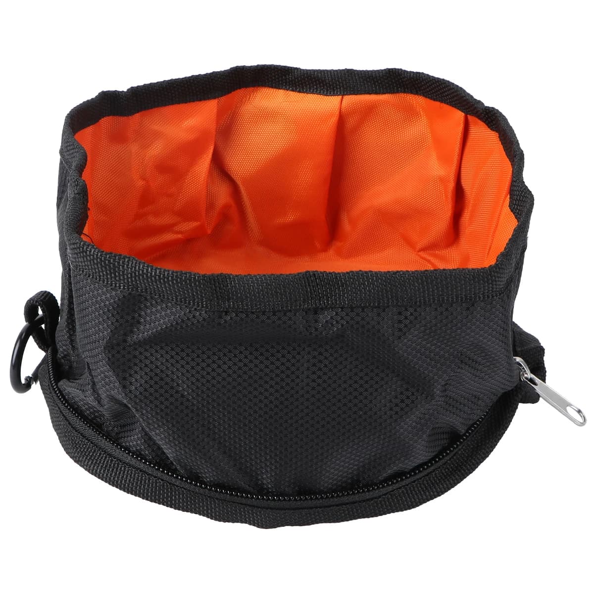 Ciotola per animali domestici in poliestere grigio compatto 19x19 cm Piatto per acqua da viaggio pieghevole per cani Gatti Ciotola per alimenti per animali domestici per uso esterno
