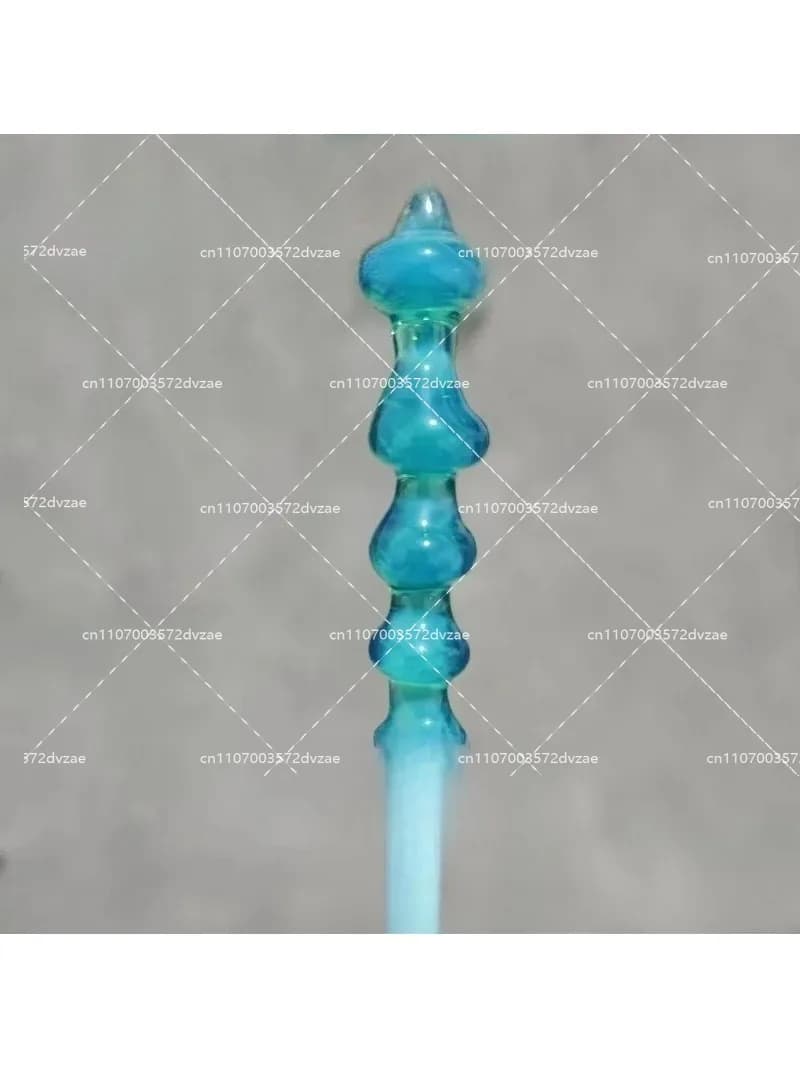 EX13 Blue Green Protein Bar Burned Glass Color Material High Borosilicate Handmade DIY Glass Rod Hard Material
