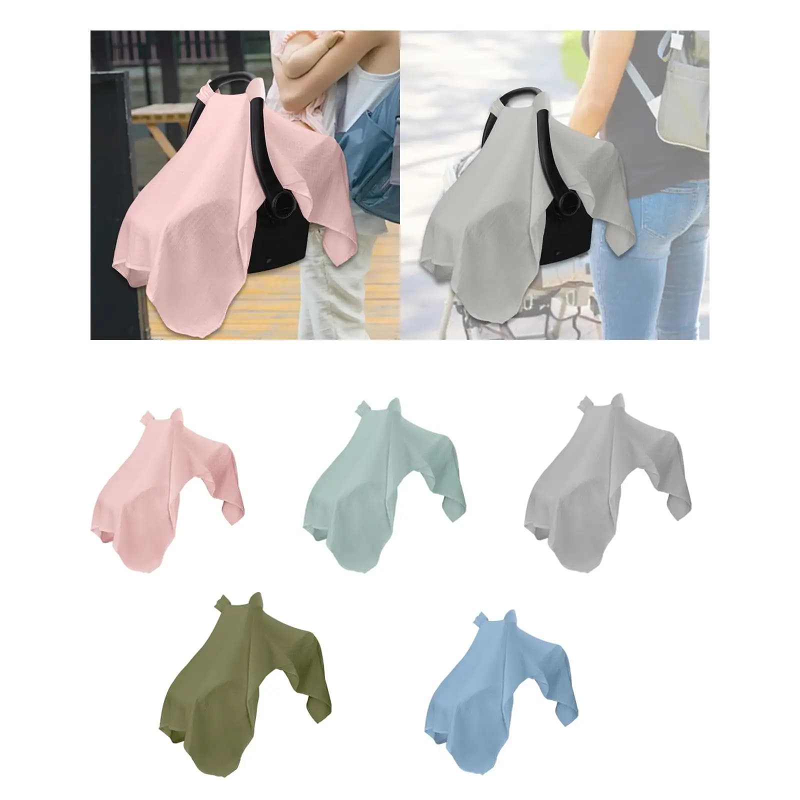 Coprisedile per auto per ragazze e ragazzi Coprisedile antivento leggero universale con tettoia per seggiolino auto extra large, regalo per doccia