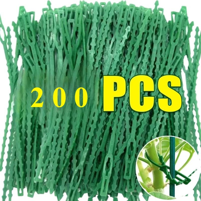 Fascette per cavi per piante regolabili Pianta da giardino Arbusti per alberi di vite Supporto di fissaggio Anelli avvolgenti Bloccaggio cavi in nylon Fascette Strumenti per l'organizzatore
