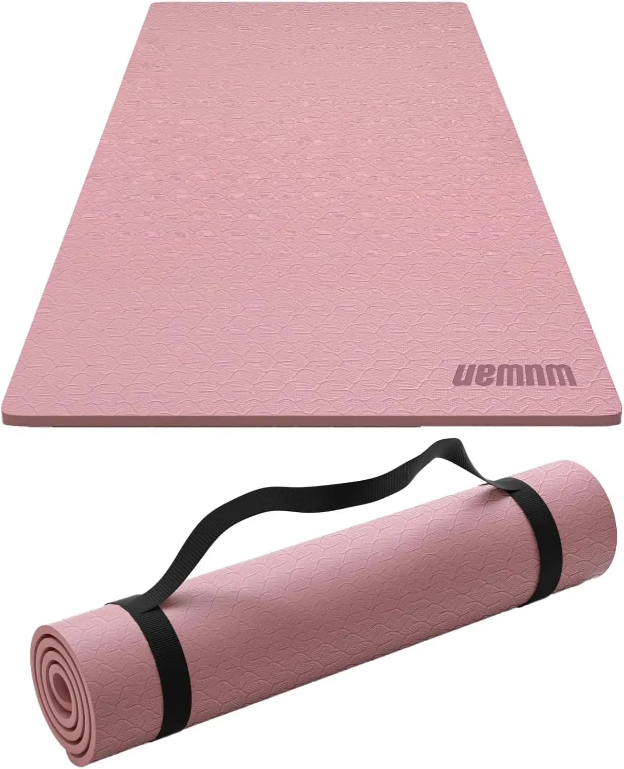 10 mm, 183x66 cm, Anti-slip Yoga Mat, Easy Fitness Carpet for Yoga, Pilates and Training, Durable and Recyclable