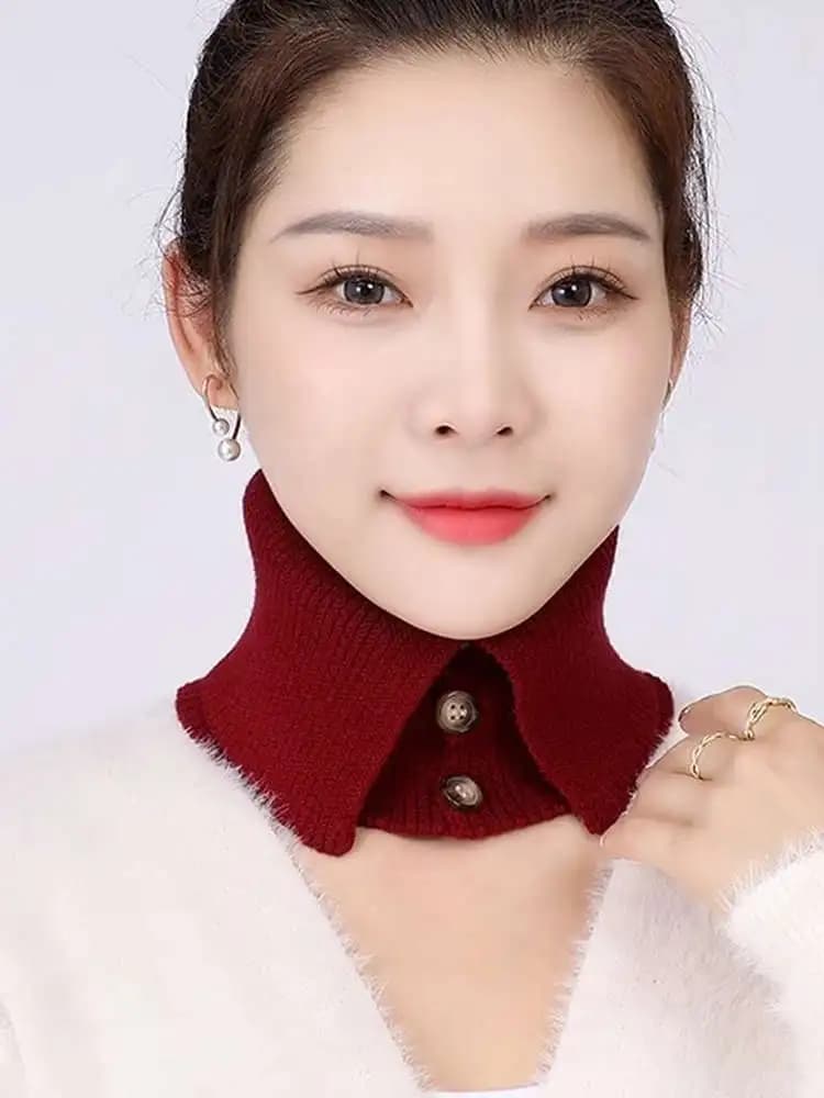 Women's Scald neckline with Integrated Fin Collection, Thermal protection Cozy for the neck, New Style Autumn Winter, Casual, Colorful