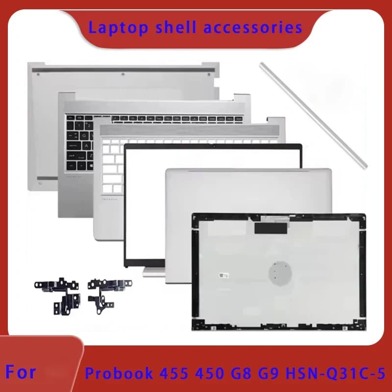 Brand New for Probook 455 450 G8 G9 HSN-Q31C-5 Laptop LCD Back Cover, Hinge Front Panel, Palm Rest Bottom Shell ABCD Cover