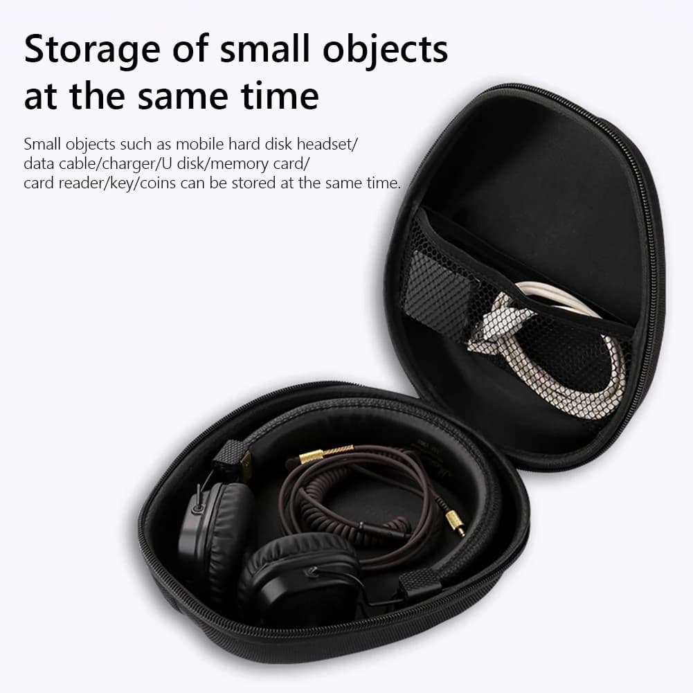 Travel Box Headset Cables Adapters Accessories Headphone Case Pouch for for Xiaomi Audio-Technica Wireless Storage Bag