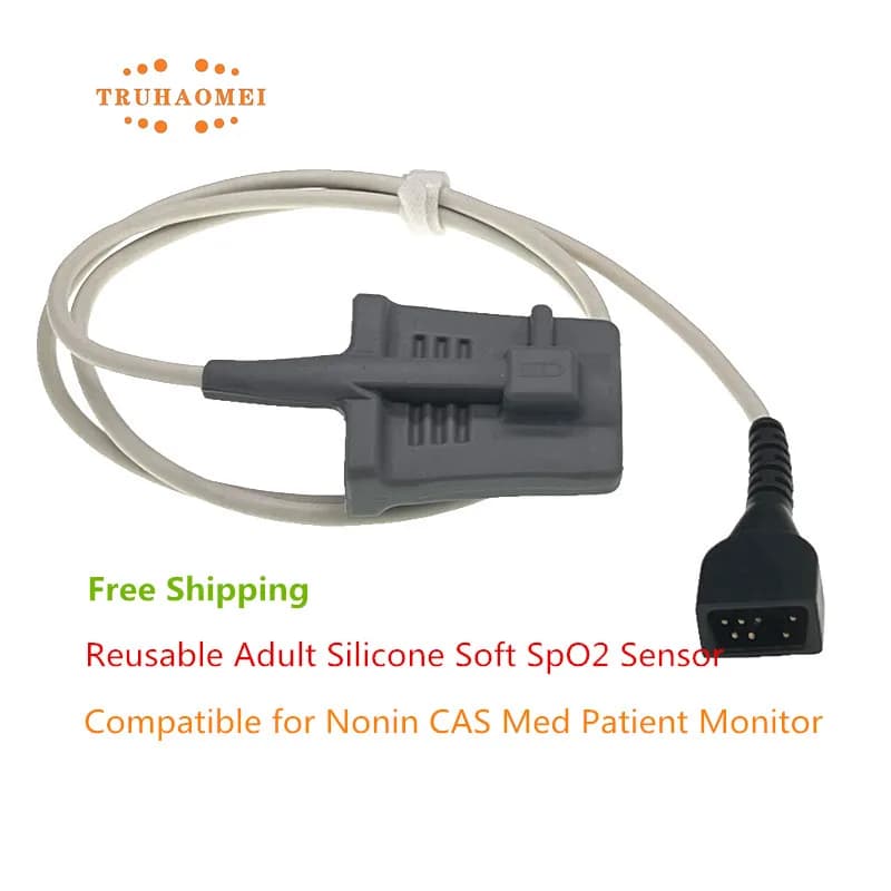 For Nonin 7 Pin SPO2 Sensor 8500 8700 Reusable Adult Pediatric Neonatal Pulse Oximeter Probe SAO2 Patient Monitoring Heart Rate
