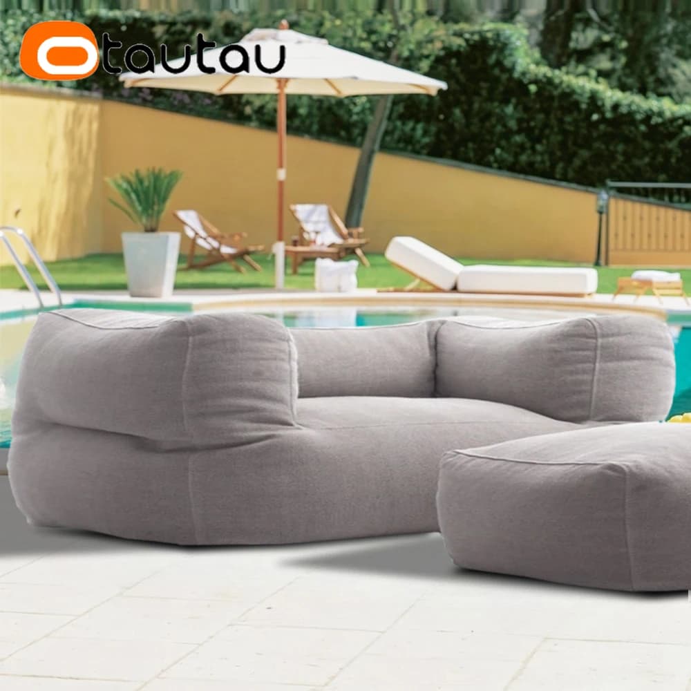 OTAUTAU Two-seater outdoor cynille bag armchair Beacn Club Divano SF494vanoSenza filler! Please fill yourself! 】