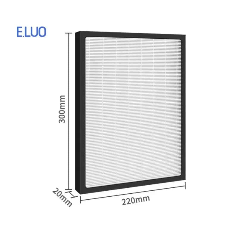 Filtro multifunzionale composito HEPA personalizzato + carbone attivo 300 * 220 * 20mm Parti del purificatore d'aria per BORK AP RIH 1515 SI