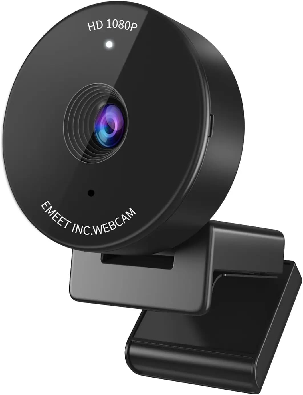 Webcam 1080P con microfono e copertura per la privacy, correzione automatica della luce, 70 ° Visualizzazione per riunioni e lezioni online