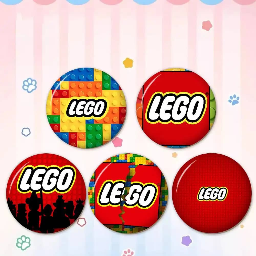 Spille divertenti e originali da 58 mm a tema cartoni animati e animali, serie simpatica, per zaini e vestiti, idea regalo