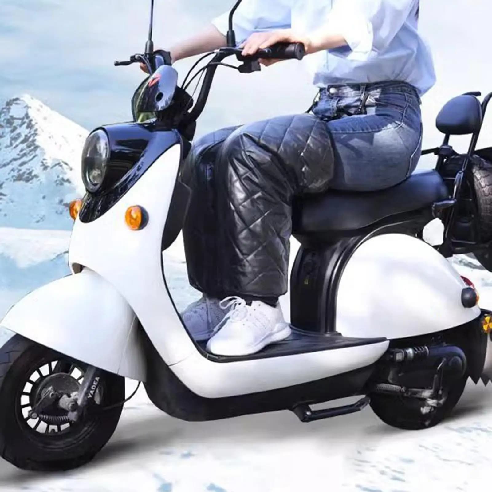 Gamba manica tutore avvolge protezione ginocchiera termica invernale per sci automobilistico snowboard sport all'aria aperta equitazione in bicicletta invernale