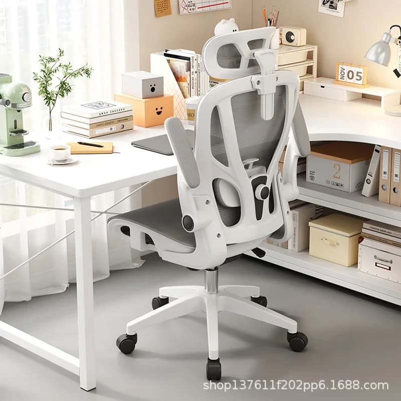 Sedia da Computer Ergonomica per Casa e Ufficio, Regolabile in Altezza, Comoda per Studenti e Giocatori
