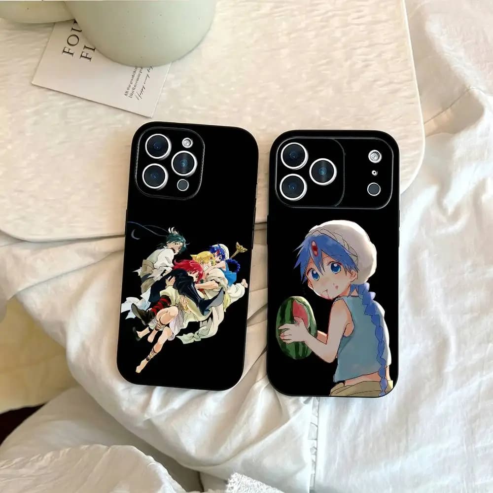 Magi The Labyrinth of Magic Anime Phone Case For iPhone 17, 16,15,14,13,12,11 Plus,Pro Max, Others Soft Black Cover