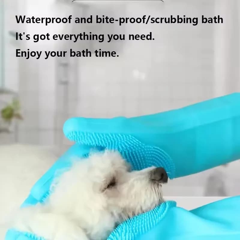Guanti multifunzionali per la cura degli animali domestici per la depilazione per cani e gatti Shampoo da bagno in silicone Scrubber Guanto per la pulizia dei piatti