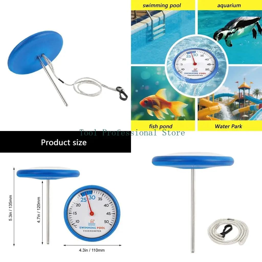 Termometri per piscine rotondi 57QF Lettore accurato della temperatura acqua per bambini