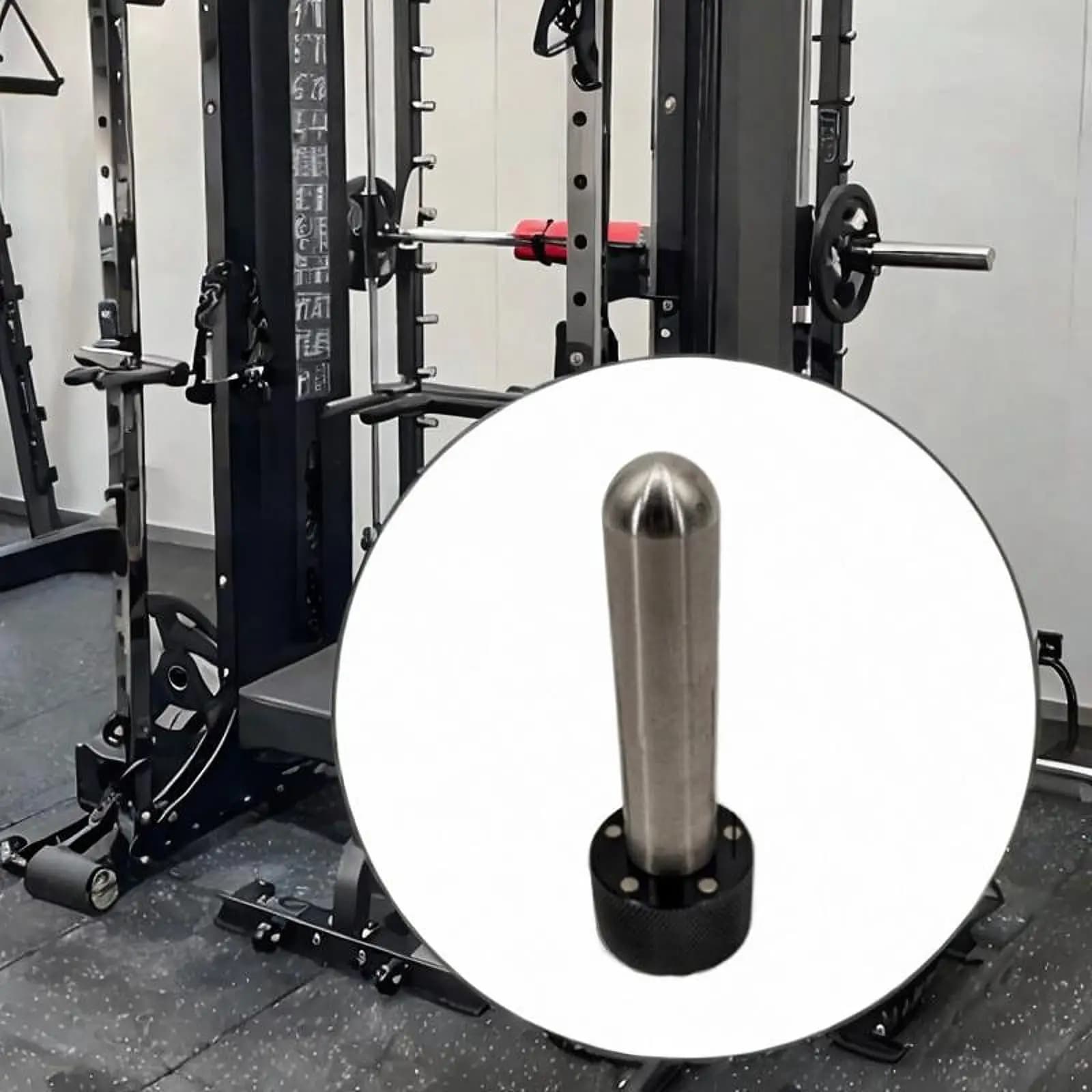 Magnetic pin for weight stacks Gym weights 1 inch diameter Plate for weights with load pin