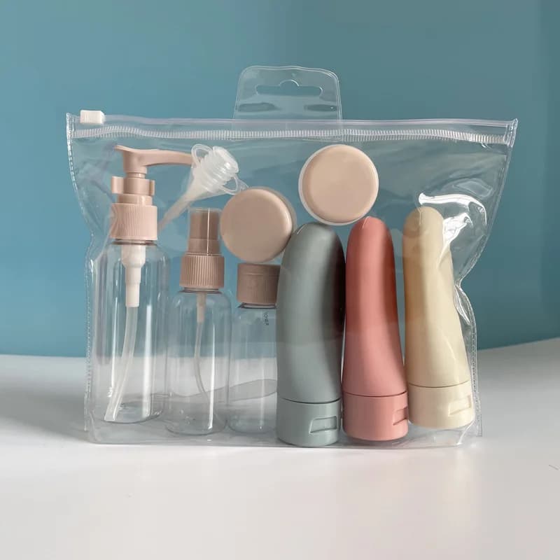 Perfume Bottle Set Spray Lotion Shampoo Shower Tube Bottling Refill Cosmetic Travel Liquid Container Portable Tool