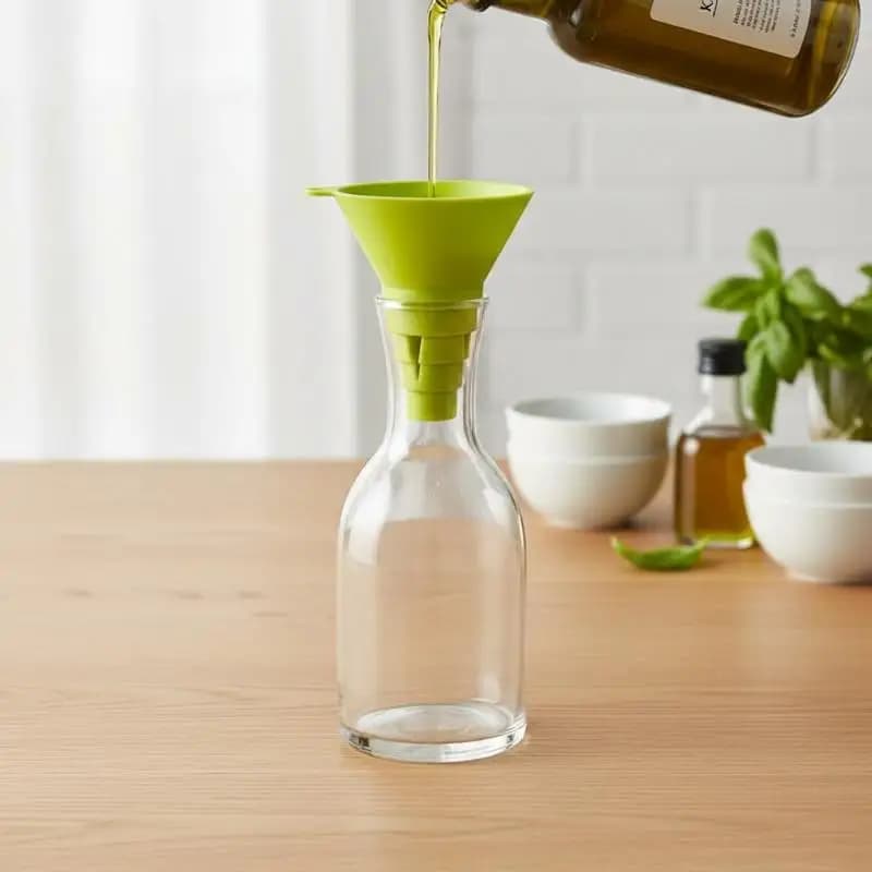 Universal Bottle Emptying Kit Reusable No Waste Funnel Adapter for Shampoo Lotion Body Wash Suitable for Travel