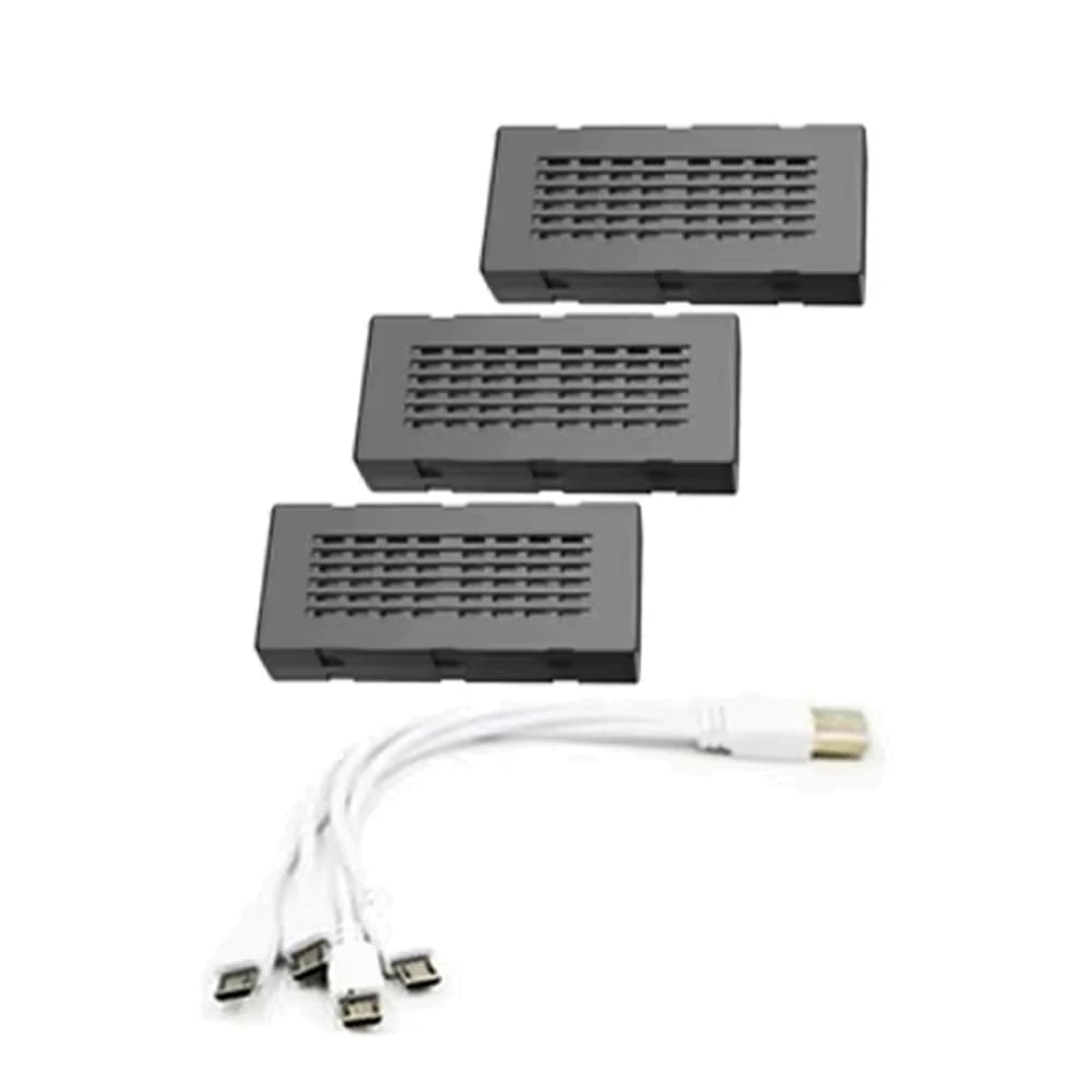 L101 Foam RC Airplane Original Battery Spare Part 3.7V 350mAh Lipo Battery with in1 USB Charger Cable L101 Plane Accessory