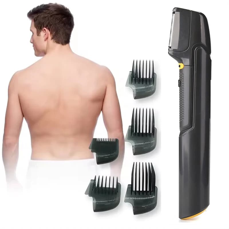 Multifunctional Waterproof Cordless Men Electric Body Beard Groin Back Hair Trimmer Professional Shaver