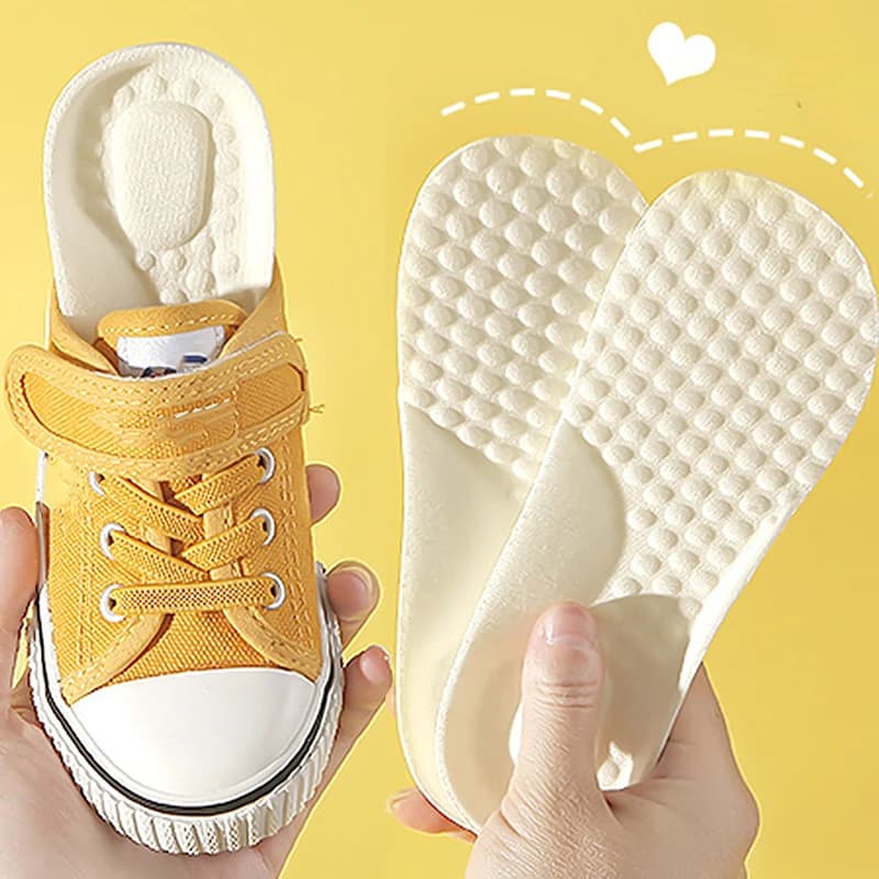 Solette sportive in memory foam per bambini Supporto per arco plantare ortopedico Inserto per scarpe Comfort Cuscino traspirante Soletta per fascite plantare