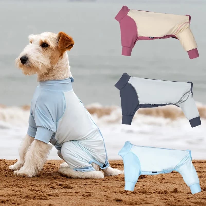 Gilet Estivo Rinfrescante per Cani, Maglietta UPF50+ Protezione Solare, Tuta per Cani ad Asciugatura Rapida, Antimacchia, Abbigliamento Morbido Estivo per Esterni
