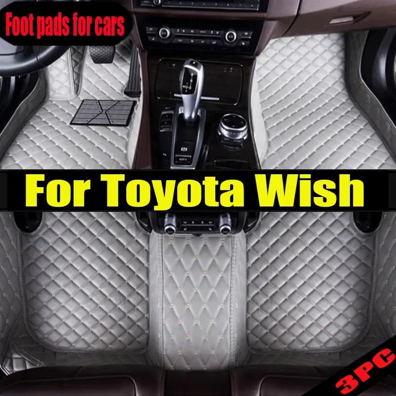 Tappetini auto originali per Toyota Wish 2010-2021 2011 2012 2013 2014 Tappetini auto personalizzati Automobile Tappeto Copertura interno ac