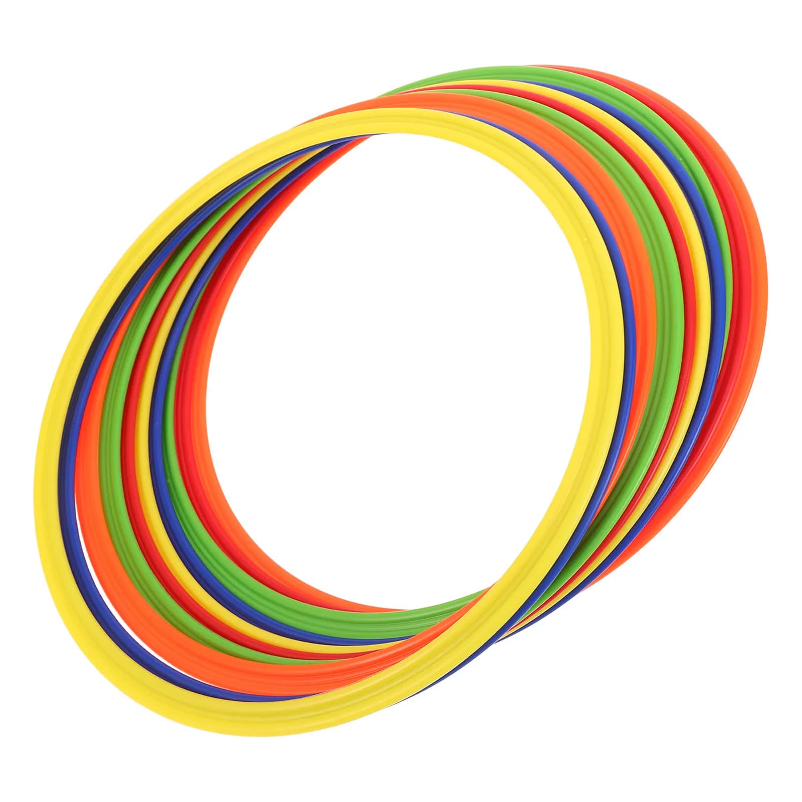 10Pcs Football Training Rings 12Inch Multicolor Portable Agility Rings Speed Training Soccer Drill Equipment Footwork Practice