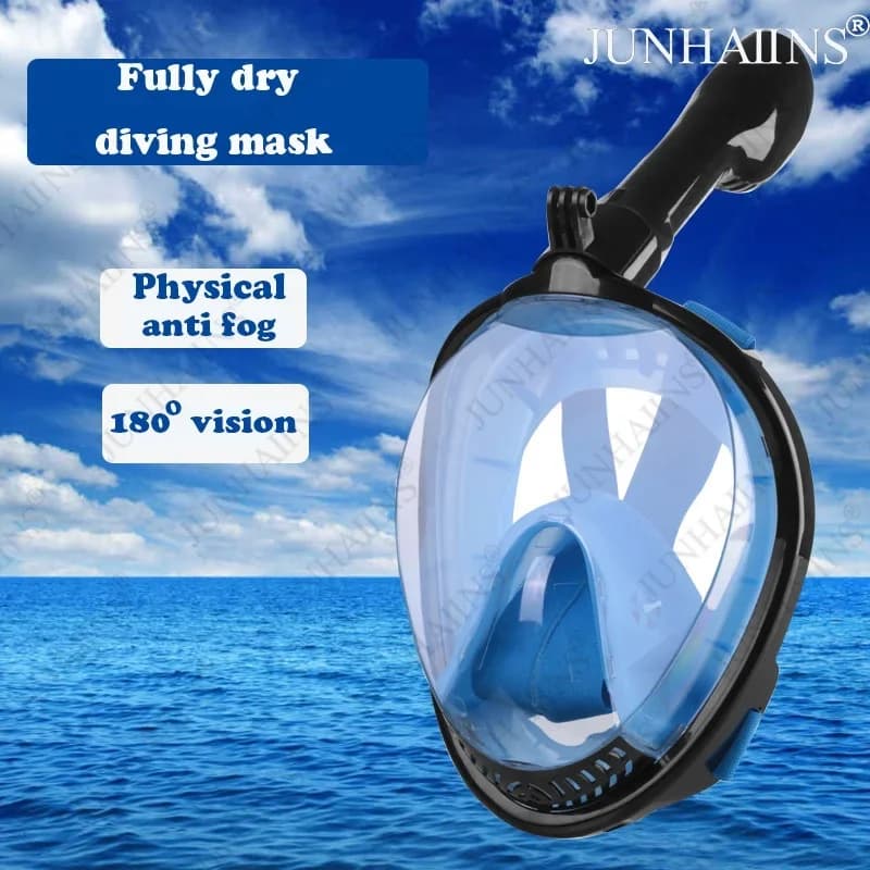 New underwater mask full face, waterproof, leakproof, high-definition 3D lens, easy to breathe underwater mask, adult swim glasses