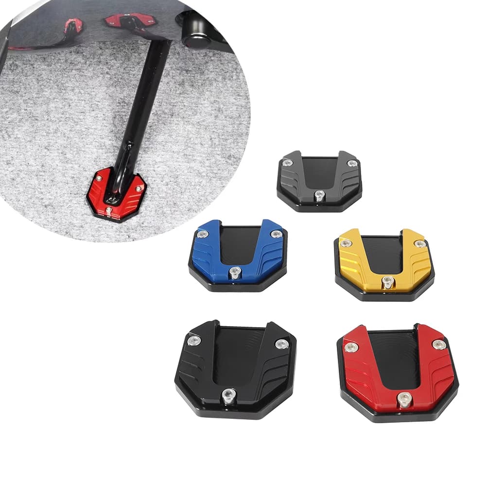 Piastra di supporto per poggiapiedi per estensione cavalletto laterale per bici da moto in lega di alluminio Accessori per moto D7YA