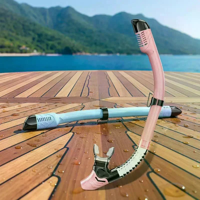 Dry Snorkel Tube Easy Breath Swimming Underwater Equipment For Adults Kids Youth