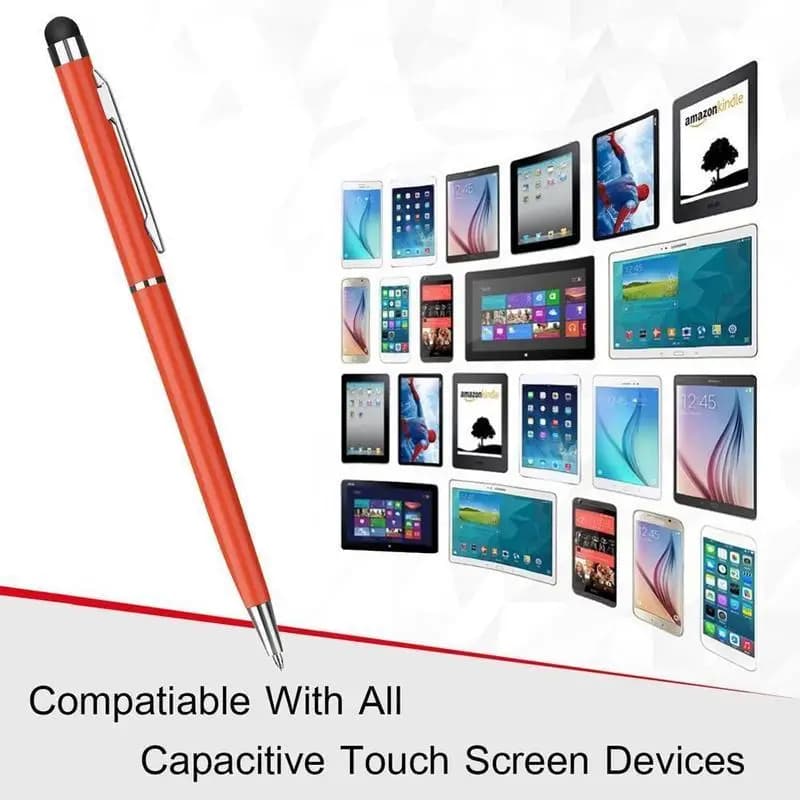 Penna stilo universale in metallo per tablet, penna capacitiva per schermo touch, per iPhone, iPad, Samsung, Xiaomi, telefoni Android.