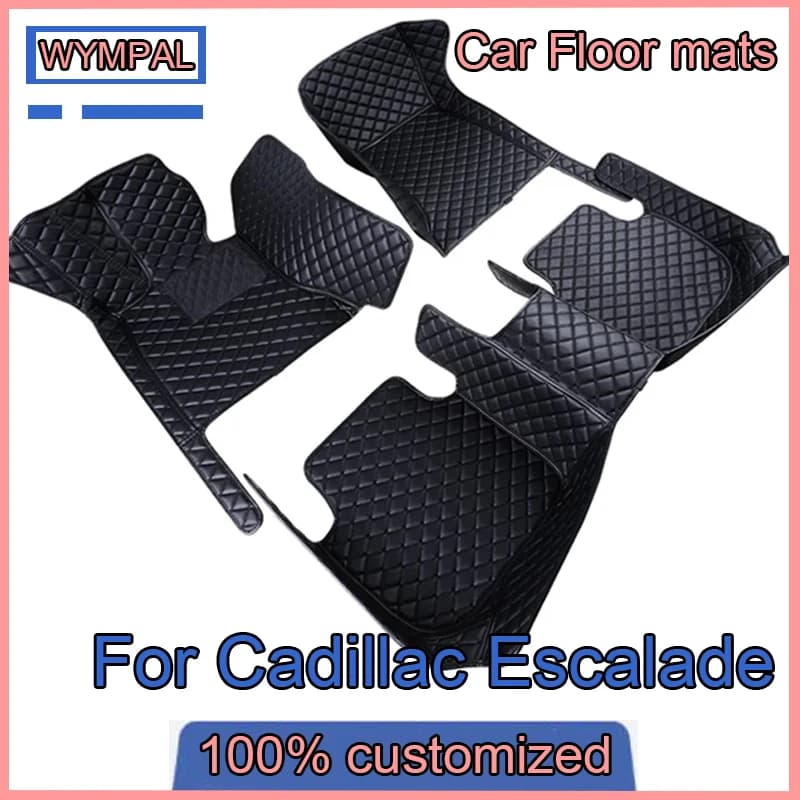 Tappetini auto Per Cadillac Escalade Sette Sedili 2007 2008 2009 2010 Auto Personalizzata Rilievi Del Piede Tappeto Copertura Accessori Interni