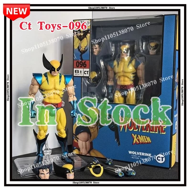Disponibile: Action Figure Wolverine di CT Toys, MAFEX No.096, Statuetta Anime X-Men, Figurina Deadpool Wolverine in PVC, Modellino Giocattolo