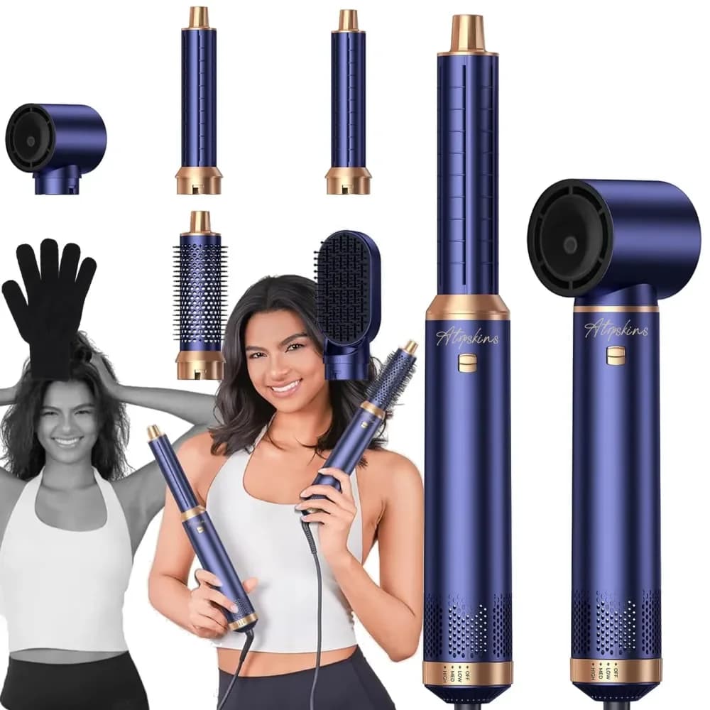Arricciacapelli Automatico Professionale, Styler per Arricciare e Lisciare con Motore Brushless, Set Regalo di Bellezza Portatile da Viaggio