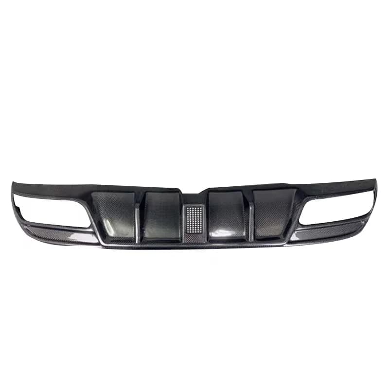 Per Mercedes Benz Classe C W205 4 porte 2015-2021 Diffusore posteriore Lip BodyKit W205 Fibra di carbonio con luce a LED Nuova condizione