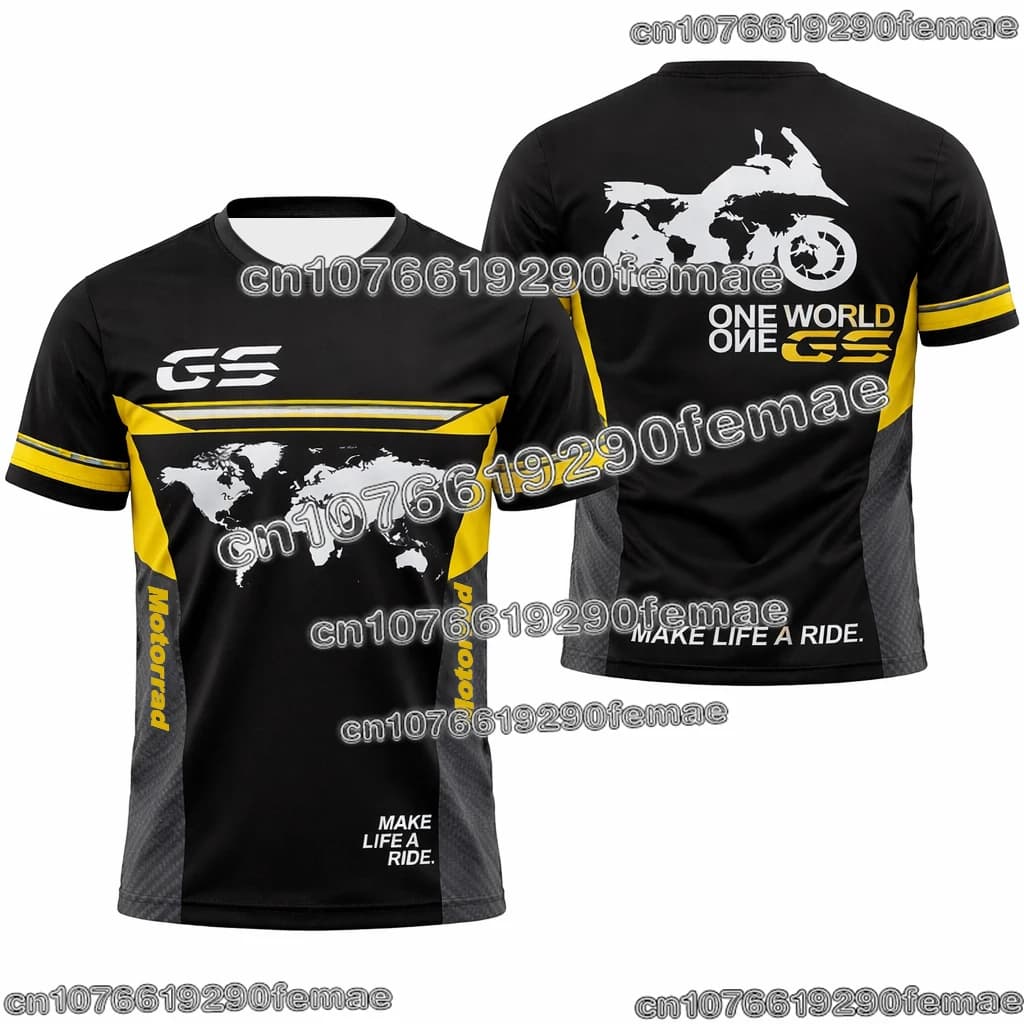 Summer Hot Selling GS Adventure Riding Jersey T Shirt Breathable Quick Dry Comfortable Outdoor Motorbike Sports Casual Top