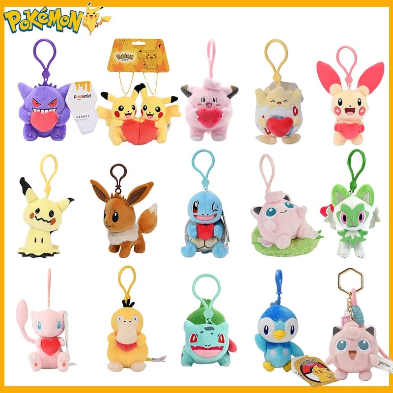 Originale Pikachu Carino Gengar Clefairy Charmander Slowpoke Coniglio Peluche Coniglio Minun Più Peluche Bambola Peluche Regali Di Compleanno