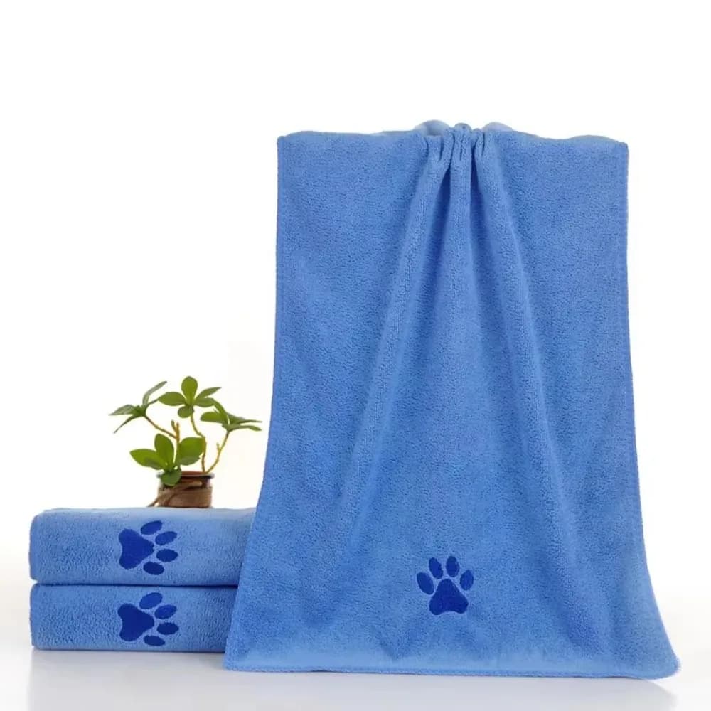 Super Absorbent Towel for Dogs, Rapid Towel Drying with Embroidery for Puppies, Microfiber Towels Grips, Pet Accessories