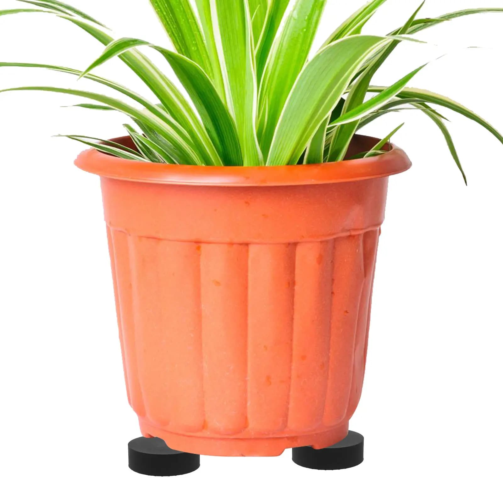 8Pcs Rubber Flowerpot Bottom Mats Non Slip Plant Pot Pads Breathable Drainage Planter Base Cushions Bonsai Pot Pad