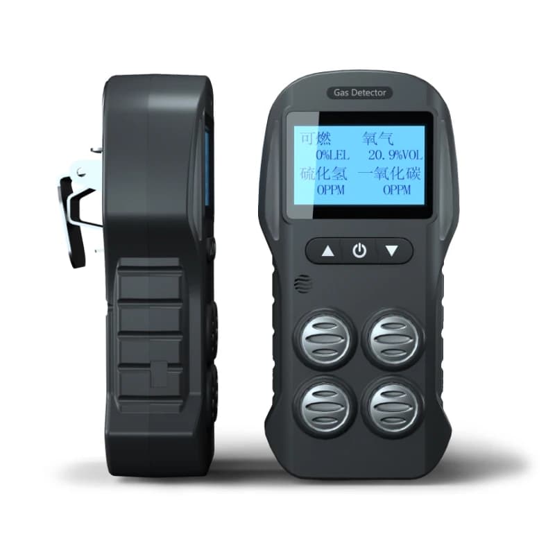 Handheld 4-in-1 Gas Detection Instrument Oxygen H2S Carbon Monoxide CO2 Gas EX H2S Gas Detector Meter